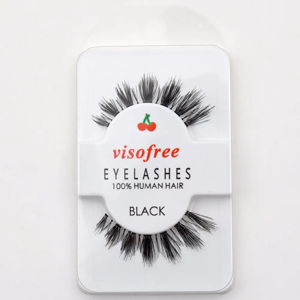 Ресницы Visofree модные мягкие чистые натуральные волосы Накладные ресницы клейкие