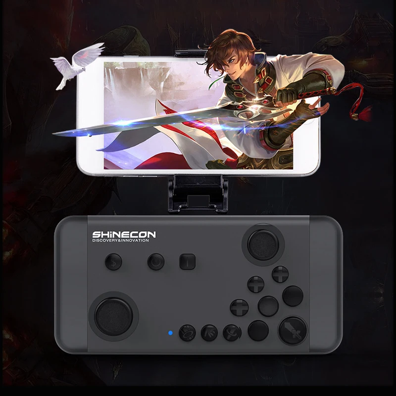 Shinecon Wireless Bluetooth Gamepad for Mobile Game Handheld Joystick Console 4 Android 4.0 / iOS 9.3 Phone TV Box PC | Электроника