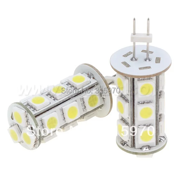 Диммируемая теплая белая 3 Вт G4 18 LED лампа SMD 5050 (широкий вольт и DC10-30V) 360-396LM