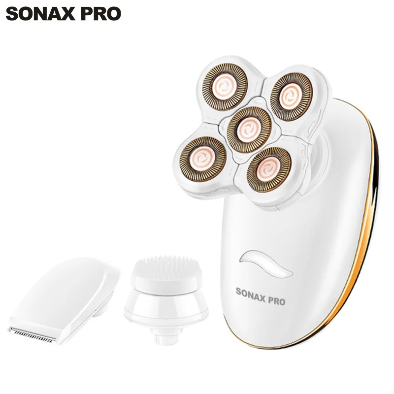 Painless Electric Hair Removal For Women Body Usb Rechargeable With 5 Cutting Razor Blades