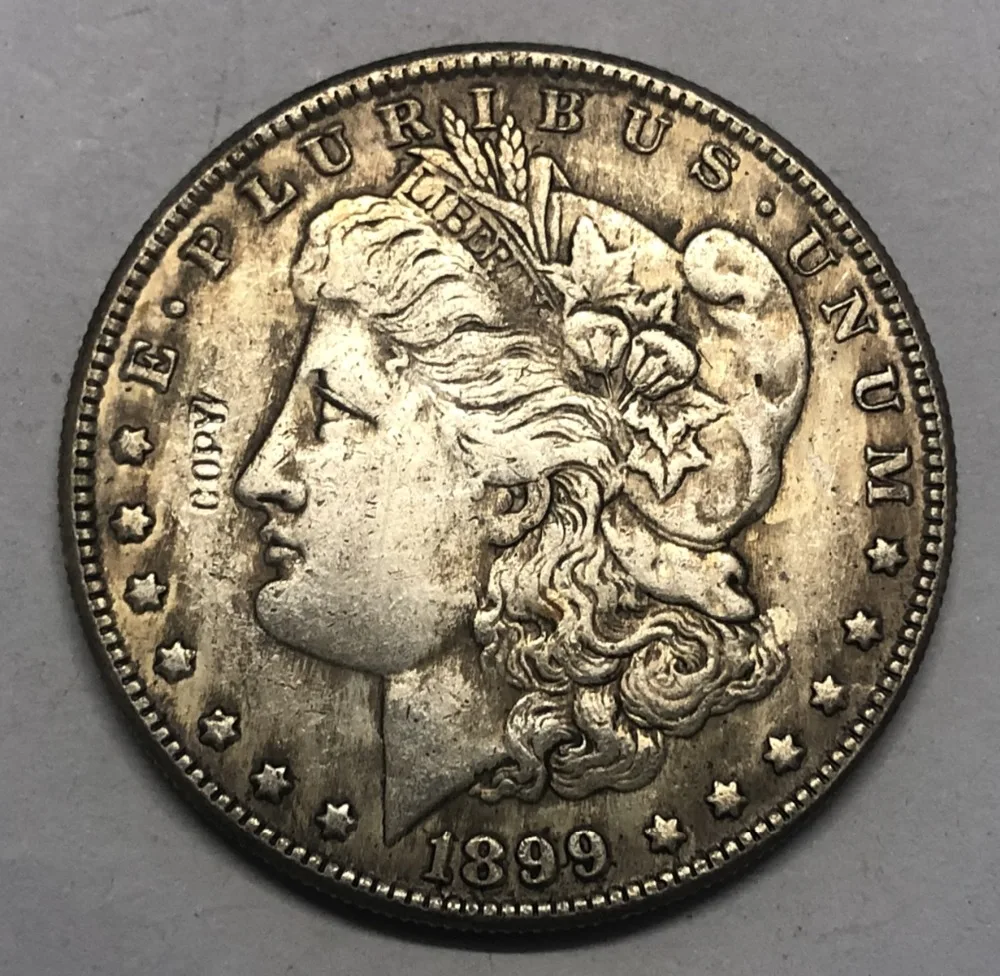 1899 (P.S.O) Соединенные Штаты Morgan One Dollar Посеребренная копия монеты (Выберите любой