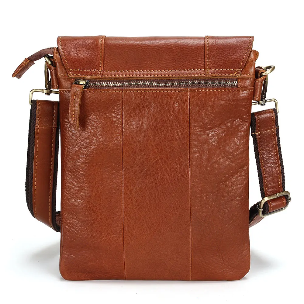 100% кожаная винтажная модная мужская сумка Повседневная Деловая