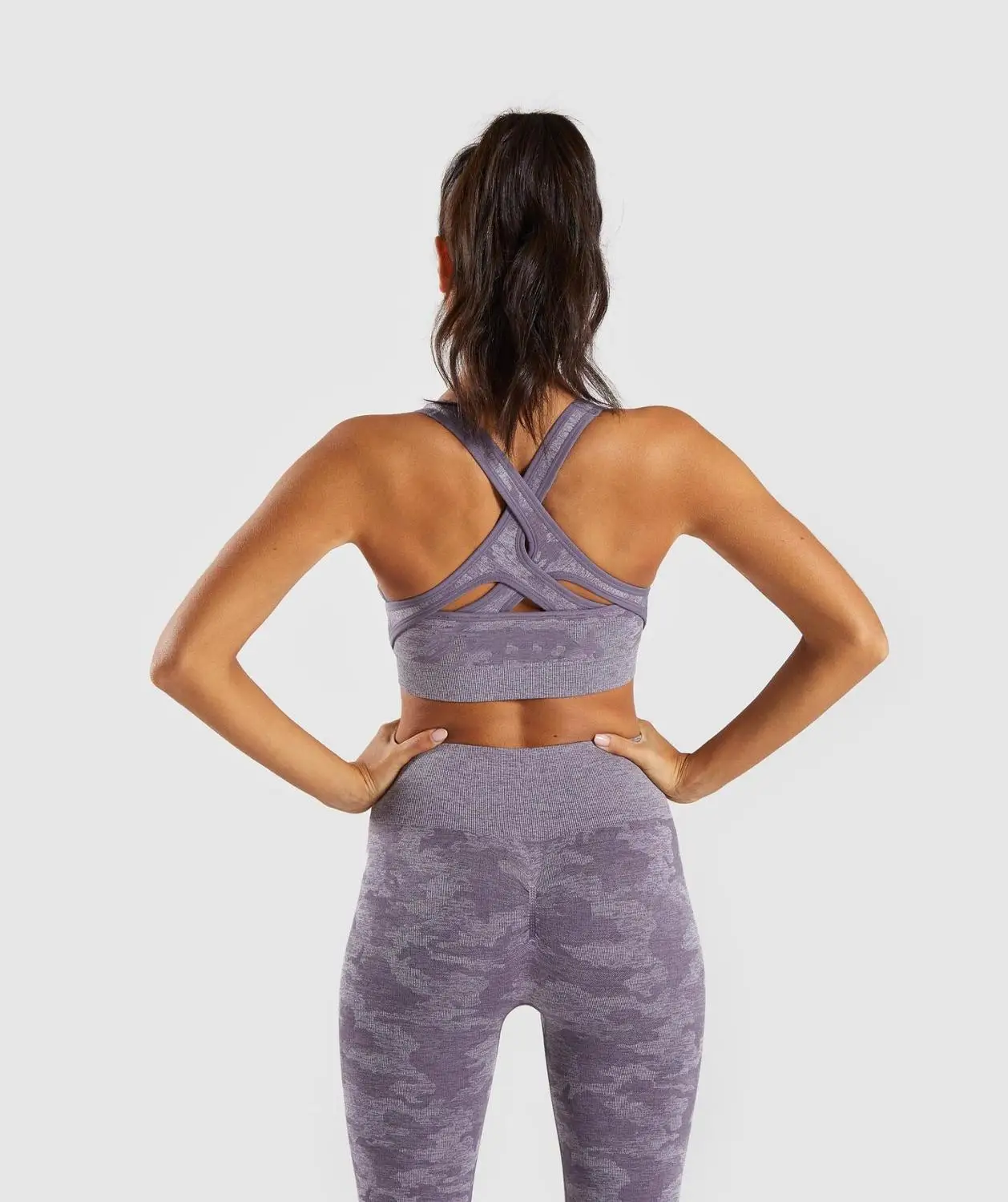 Женский бесшовный спортивный бюстгальтер с высокой посадкой Быстросохнущий Топ