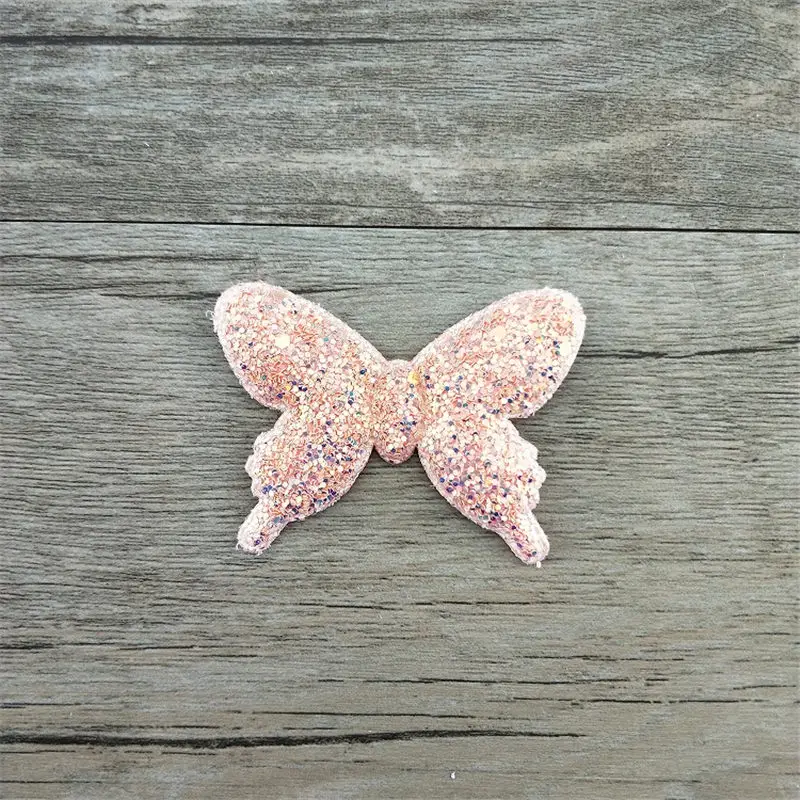 pink-7pcs 7 шт./лот Милая бабочка аксессуар для волос для повязки на голову заколки для волос пайетки для поделок бантики "Бабочка" для головных уборов модная повязка на голову для девочек - Цвет: pink-7pcs