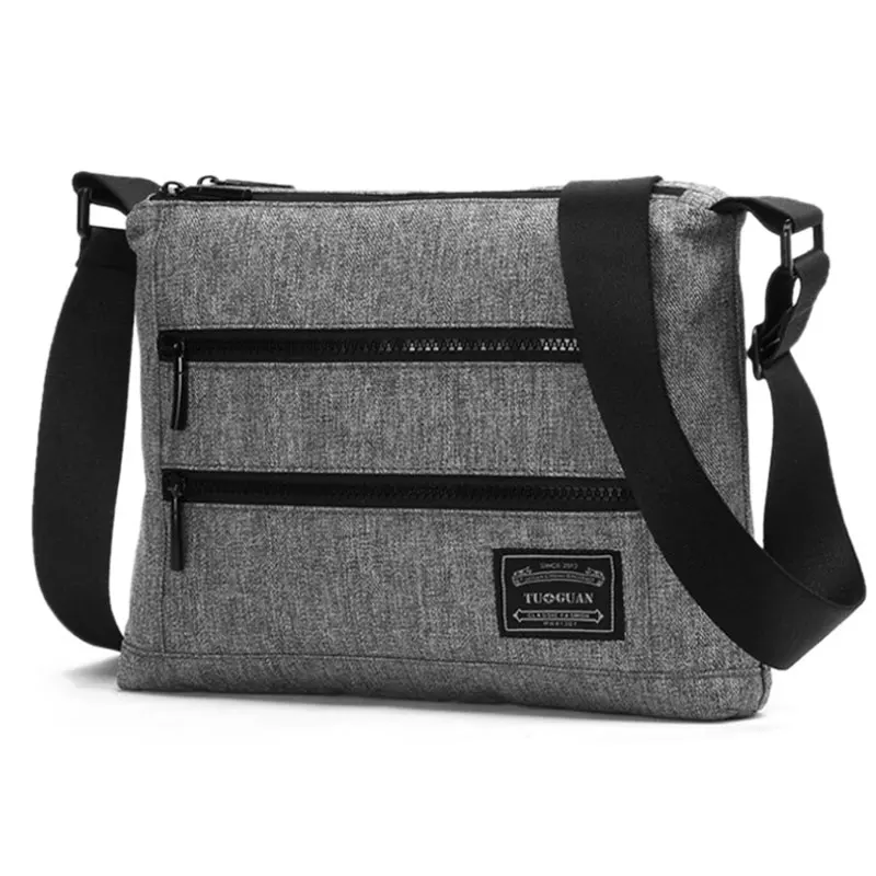 gray Big Scione Мужские Простые однотонные сумки на плечо, модные повседневные деловые портфели, холщовые сумки для студентов, школьников, путешествий - Цвет: gray Big
