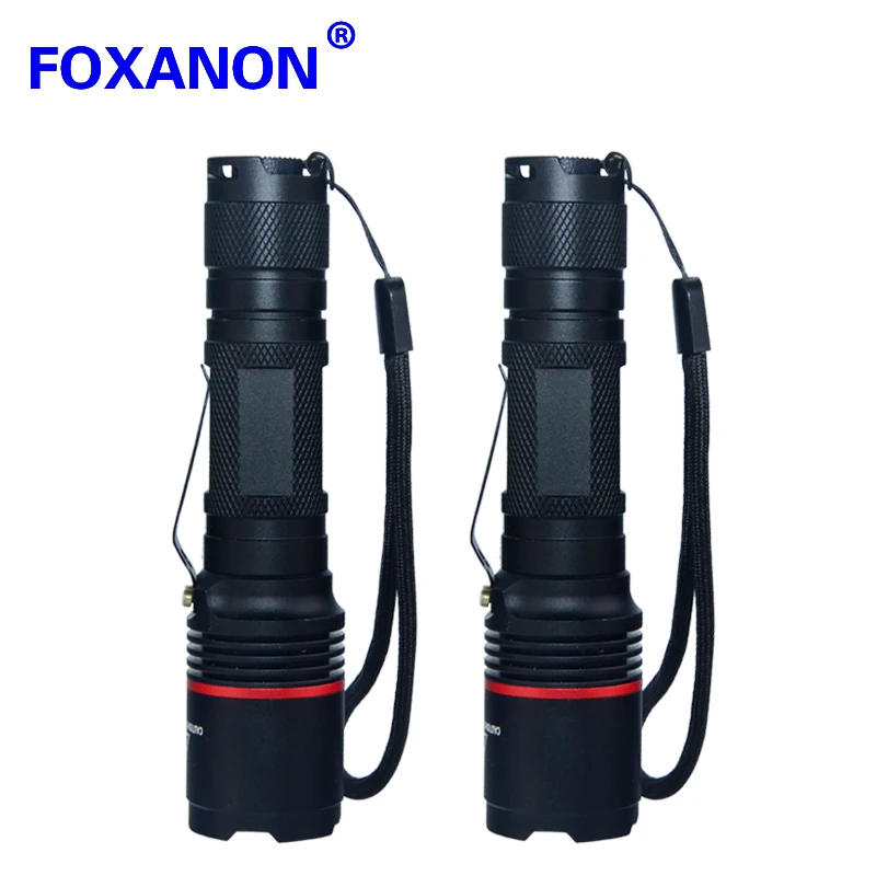 Foxanon алюминиевый водонепроницаемый фонарик 10 Вт 6835 1800LM LED L2 чип IP65 регулировка 5