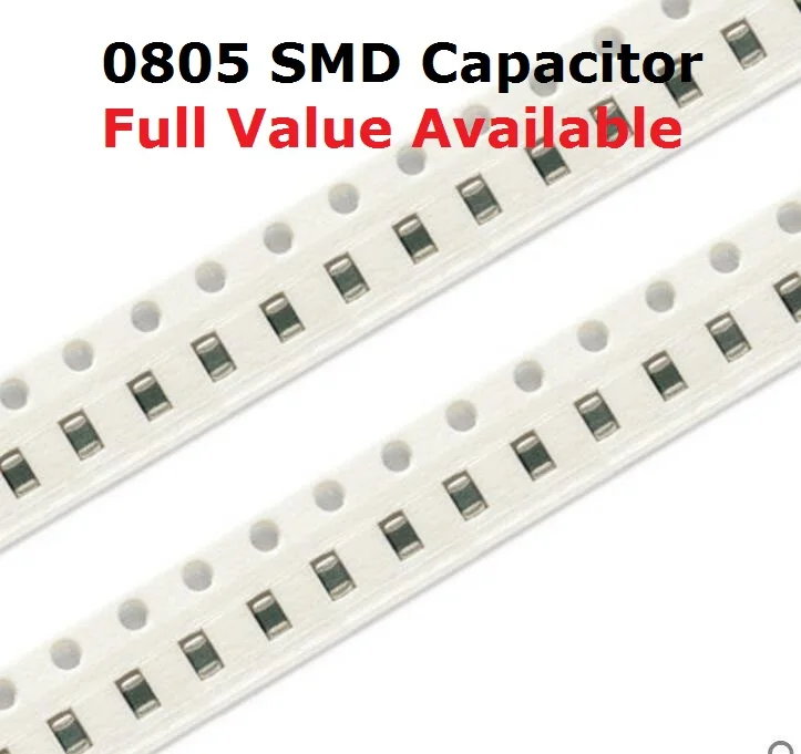 200pcs 0805 10PF 20PF 22PF 33PF 47PF 100PF 220PF 330PF 470PF 1NF 50V Ceramic Capacitor  20/22/33/47/100/220/330/470/P 102/K/M/Z