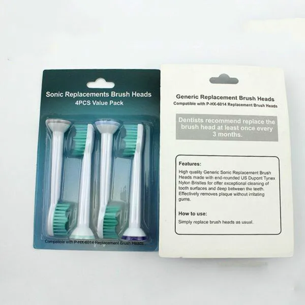 4 шт./лот Замена Зубная щётка головок для зубной щетки Philips Sonicare ProResults HX6013/66 HX6930 HX9340 HX6950 HX6710 HX9140 HX6530