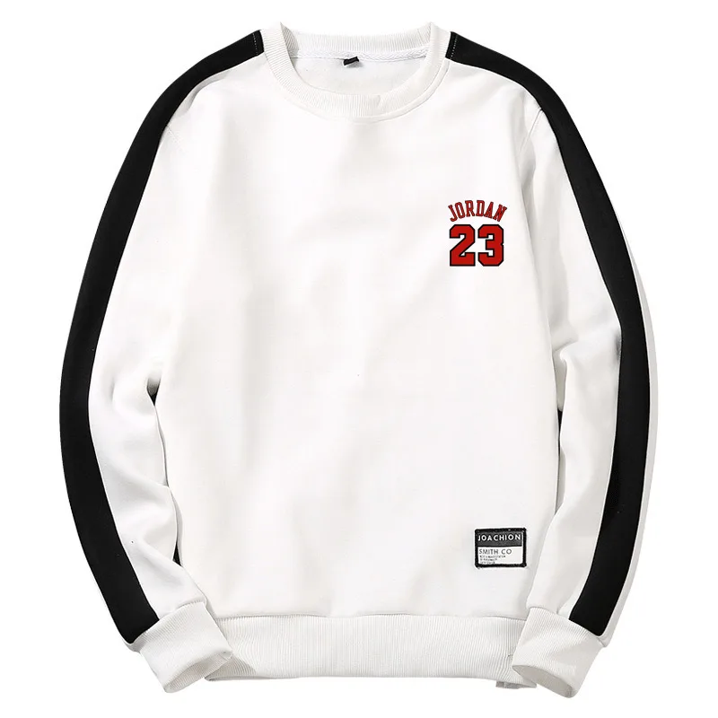 2019 JUST Patchwork Pullover Crewneck Autumn Winter DO Men's Sweatshirts Comfortable Black White IT white suprem off Guccy | Мужская