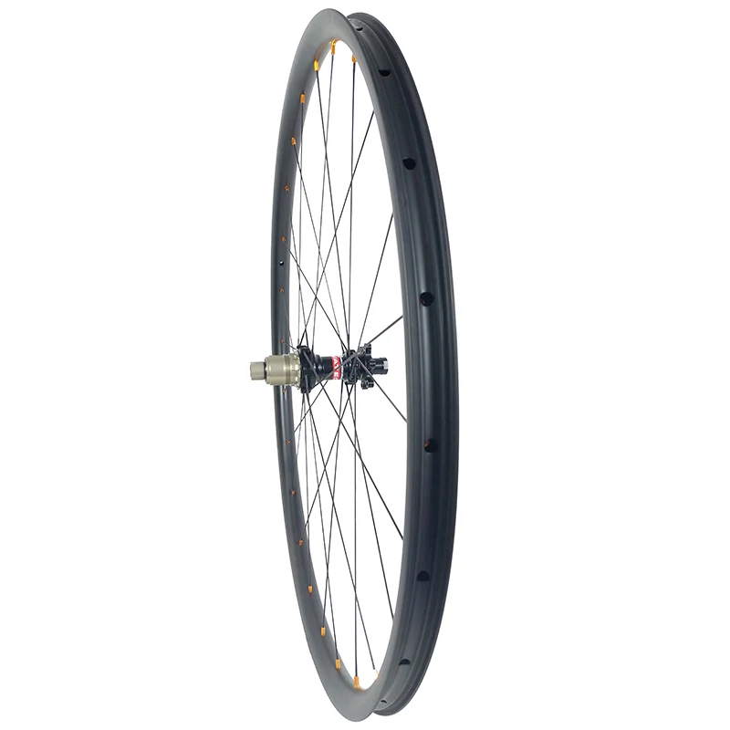 1210g 29 бескамерная углеродная колесная установка 29er MTB XC 30 мм Асимметричная 24
