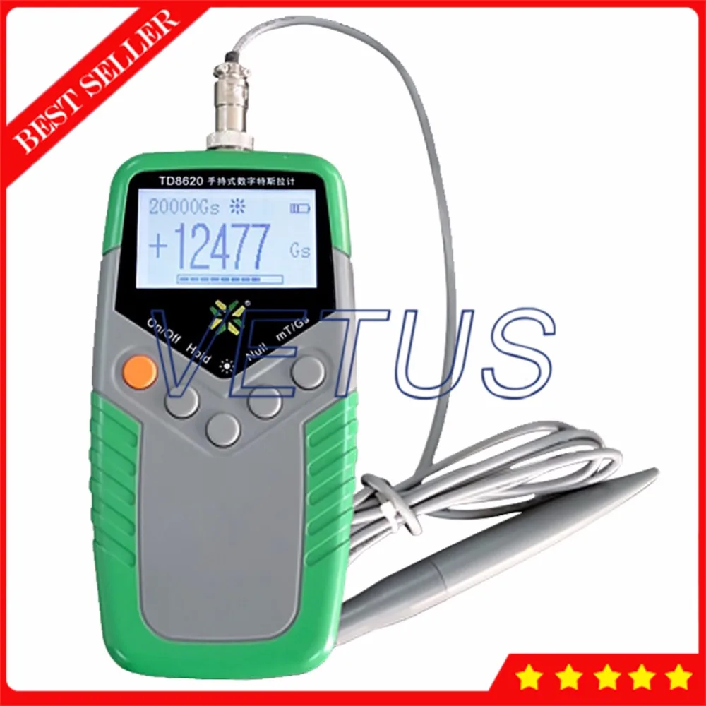 Цифровой тестер поверхностного магнитного поля TD8620 Измеритель Гаусса с