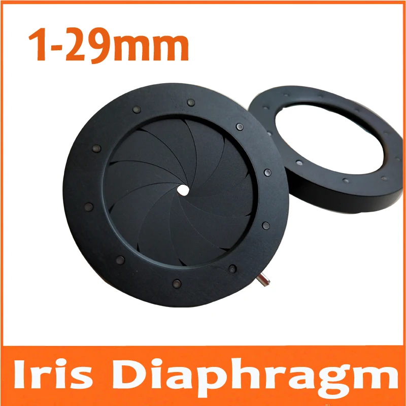 

20pcs 1-29mm Amplifying Diameter Metal Zoom Adjustable Optical Iris Diaphragm Aperture Condenser for Digital Camera Microscope