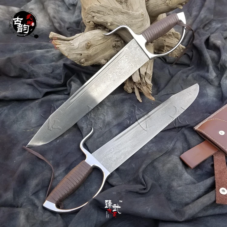 Новое поступление высококлассная Дамасская сталь Барт Чам дао нож узор Ба Чжан