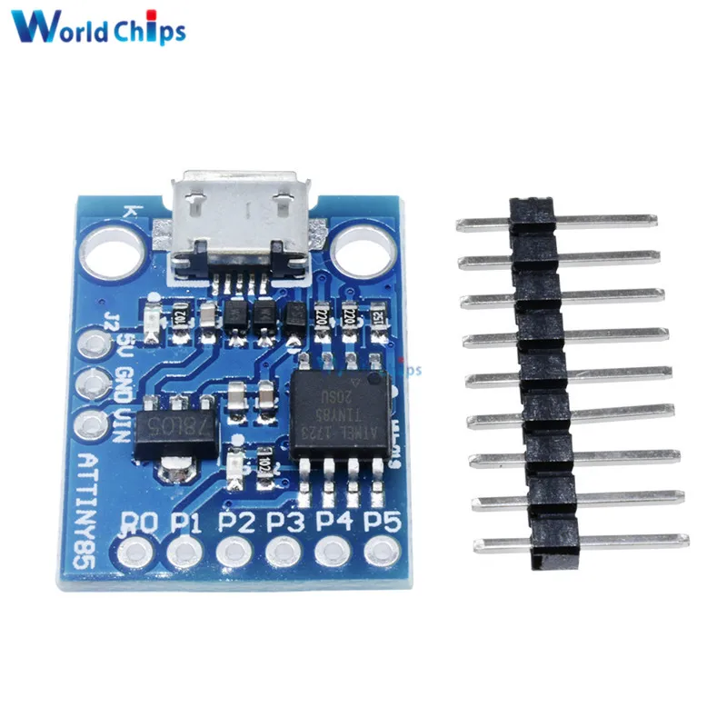 С контактами Attiny85 Digispark Kickstarter макетная плата модуль для Arduino встроенный USB 500 мА 5 В