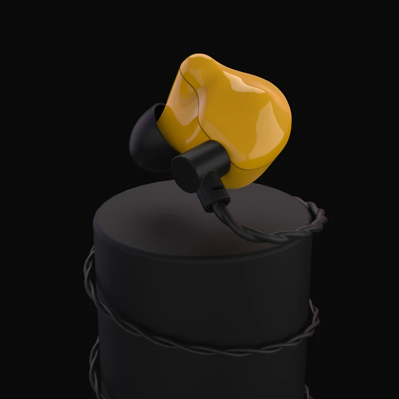Yellow VSONIC VS3 Айсберг HiFi аудио Динамический драйвер наушники-вкладыши со съемным кабелем 2-контактный разъем 0,78 мм - Цвет: Yellow