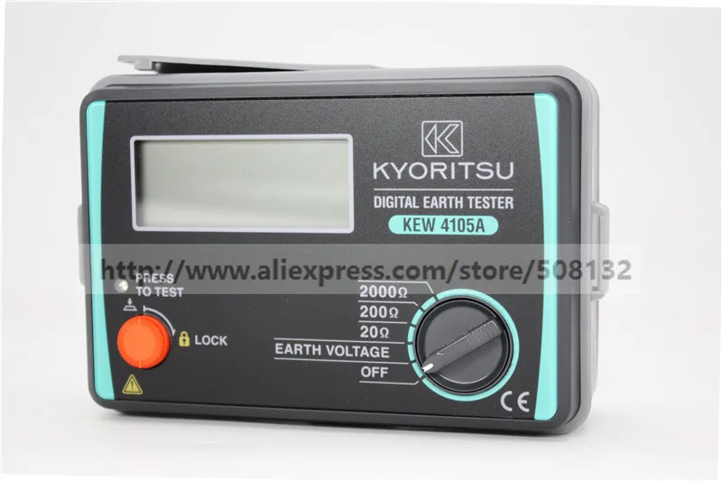 KYORITSU 4105A цифровой измеритель заземления мультиметр Измеритель сопротивления с чемоданом 4105AH