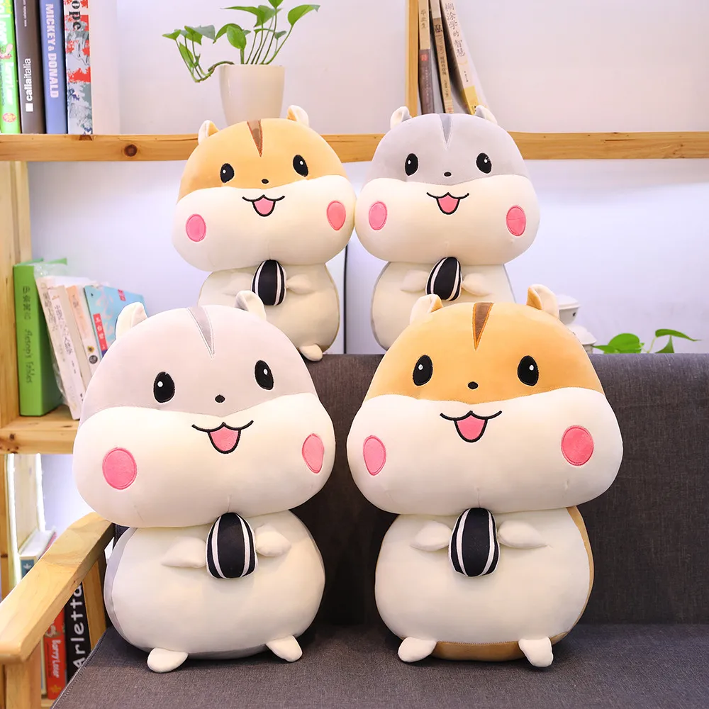 1 шт. 20 55 см Симпатичные жадный маленький хомяк плюшевые игрушки kawaii Holding семена