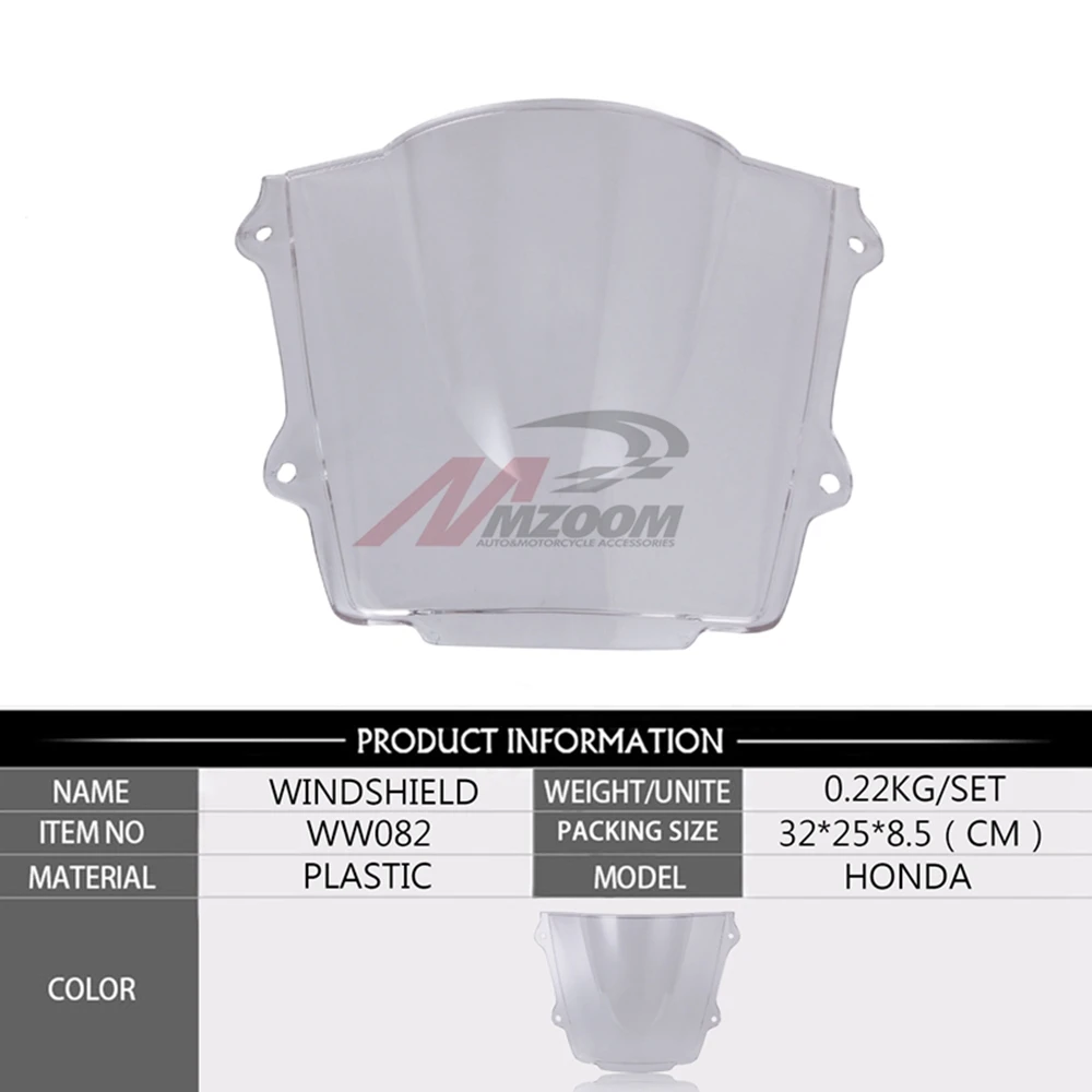 Прозрачный ветровое стекло двойной пузырь для Honda CBR 600 RR F5 2013 2015 2016 2017 2018 CBR600 cbr rr