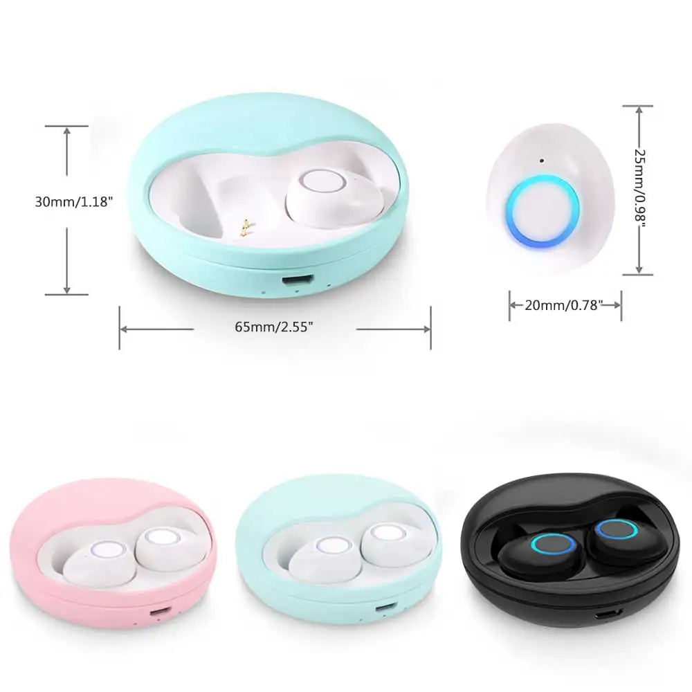 TWS Wireless Bluetooth Earphone Stereo Headset K10 Mini Sports with Microphone IOS Android Phone PK i10 i12 | Электроника