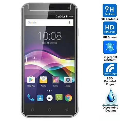 2.5D Закаленное стекло для myphone Fun 5 защитная пленка 9H защитный передний экран