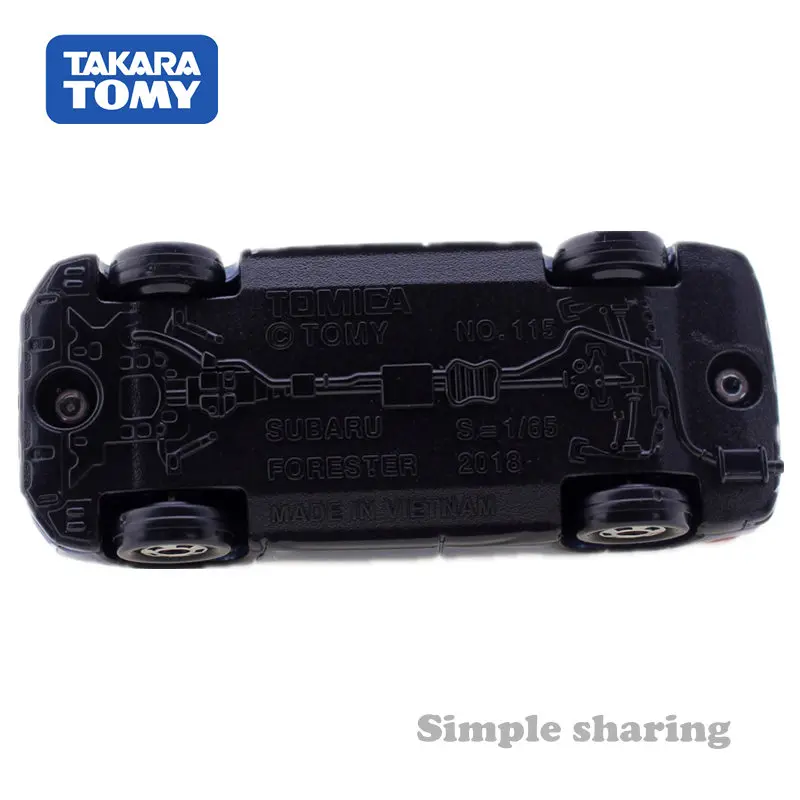 Набор моделей Takara Tomy Tomica No.115 Subaru Forester 1/65 литой миниатюрный автомобиль популярная