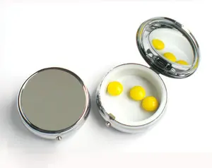 Новинка 2016, лидер продаж, металлические коробки для таблеток, контейнер-органайзер для лекарств сделай сам, серебристый, 1 отделение