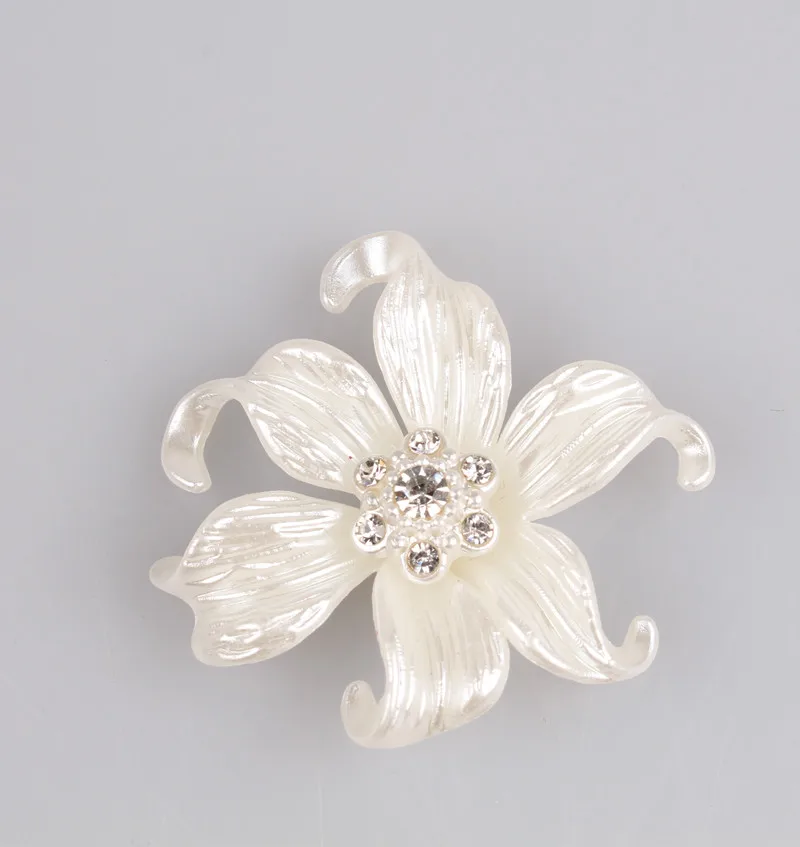 42 MM Beautiful Fashion Brooch Diy Flower Imitation Brooches Material Scarf Jewelry DIY Accessories 20Pcs/Lot MYQB010 | Украшения и