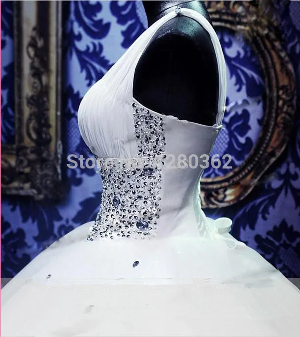 Новые Элегантные роскошные свадебное платье 2019 бальное из шифона/на бретельках