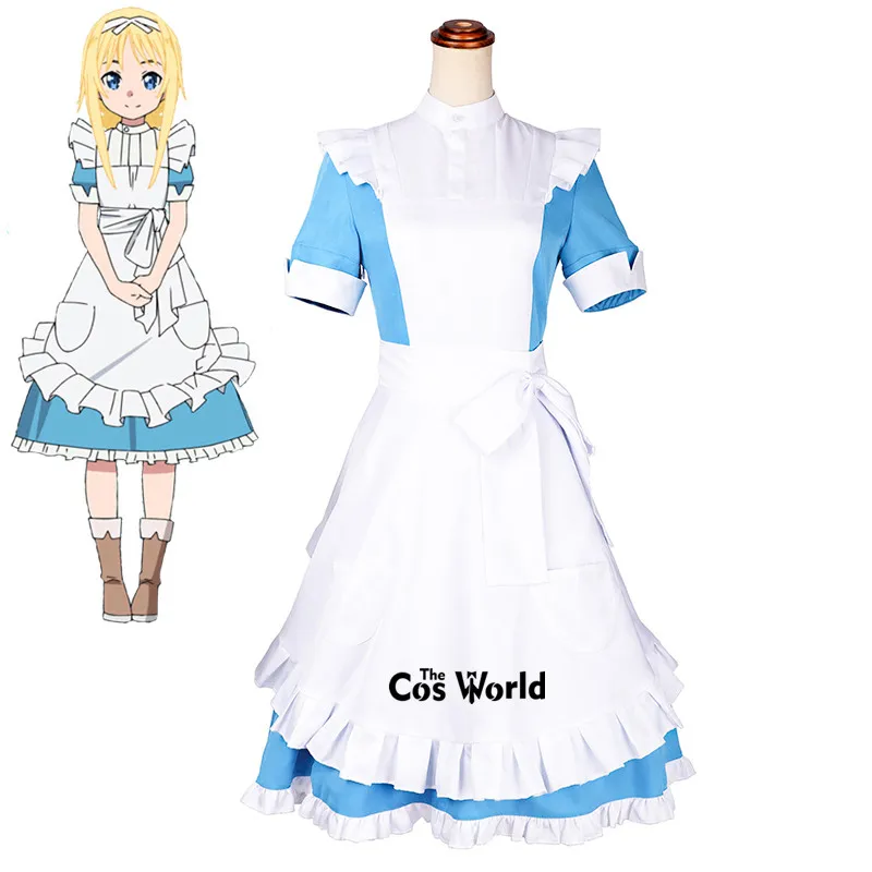 Платье-фартук с изображением меча алисизации Alice Synthesis Thirty Lolita Maid Униформа