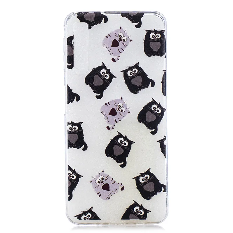 COOLY Cartoon Case For Samsung Galaxy A6 Plus Cases A7 2018 Coque on A8 Back Cover Soft TPU Silicone Phone Capa |
