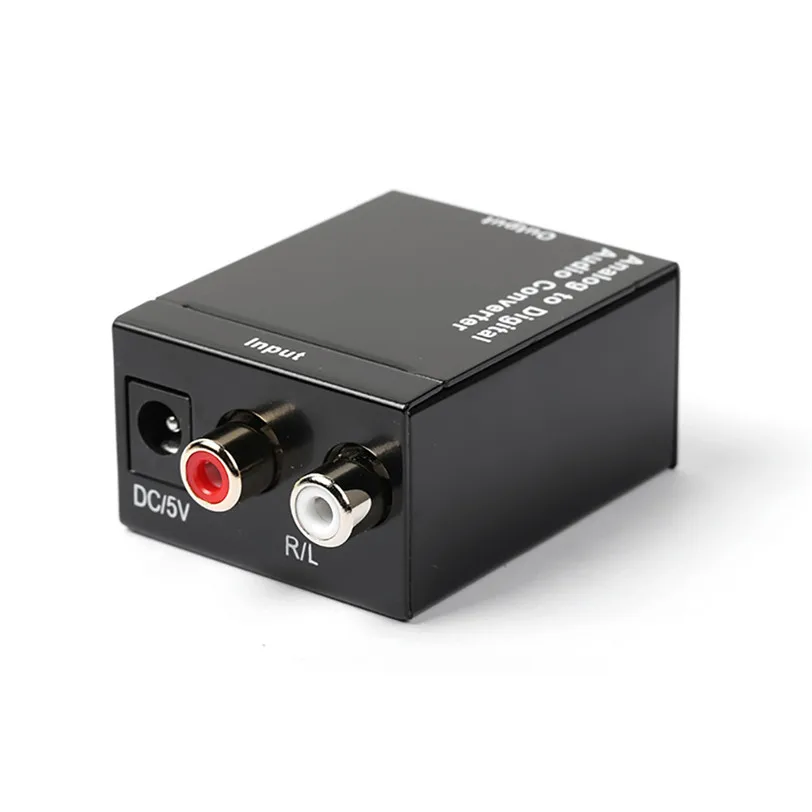 Оптический коаксиальный Toslink цифро аналоговый аудио конвертер адаптер RCA L/R 3 5 мм