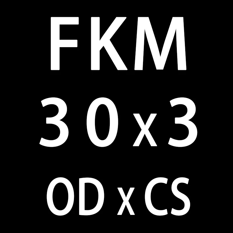 5 шт./лот фторкаучук кольцо черный FKM уплотнительное кольцо OD21/22/23/24/25/26/27/28/29/30*3 мм резиновое уплотнительное кольцо масло для уплотнения кольцо топлива прокладки - Цвет: OD30mm