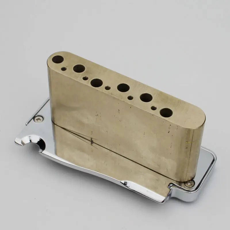 Brass Block WILKINSON WVP тремоло мост 2 точки стальное седло хром серебро Цинк/латунь блок - Цвет: Brass Block
