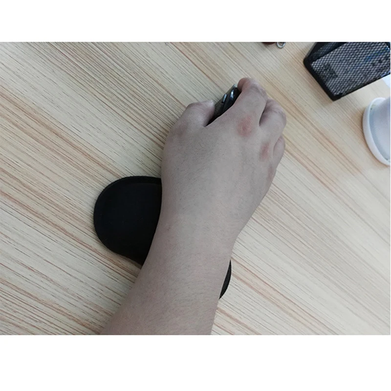 

Black Memory Foam Mouse Pillow Wrist Rest Mouse Pad Wireless Massage Mat Keyboard 135*80*25mm