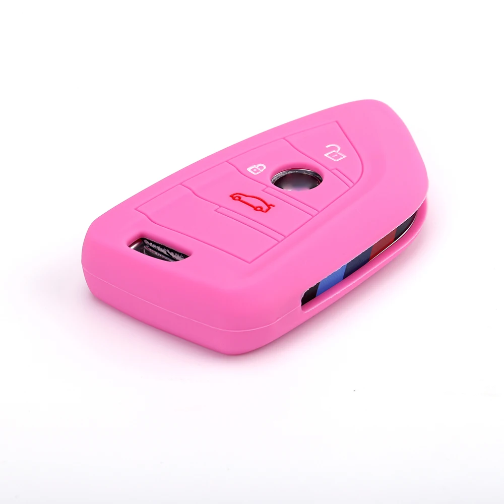 Низкая цена 2019 2 кнопки силиконовый CarRemote брелок в виде ракушки чехол X1 X5 F15 X6 F16 на