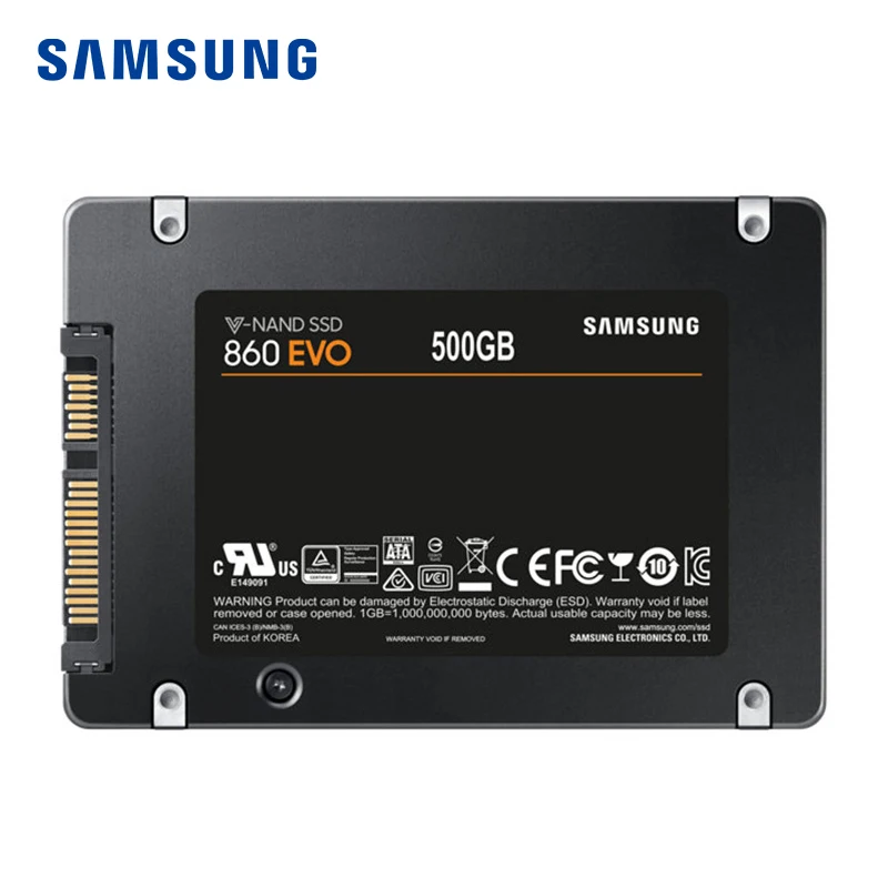 SAMSUNG SSD 860EVO 250 ГБ 500 Гб Внутренний твердотельный диск HDD жесткий SATA3 2 5 дюймов