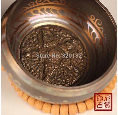 

Copper Brass CHINESE crafts decor Asian El Delantero Un CUENCO TIBETANO HIMALAYA MARTILLADO A MANO CHAKRA Cuencos de bronce Al