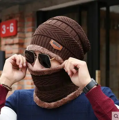 2020 Winter Hat Boy's Warm Baggy Men Cotton Cap Women Thick Bonnet Skullies Beanie Soft Knitted Beanies | Аксессуары для