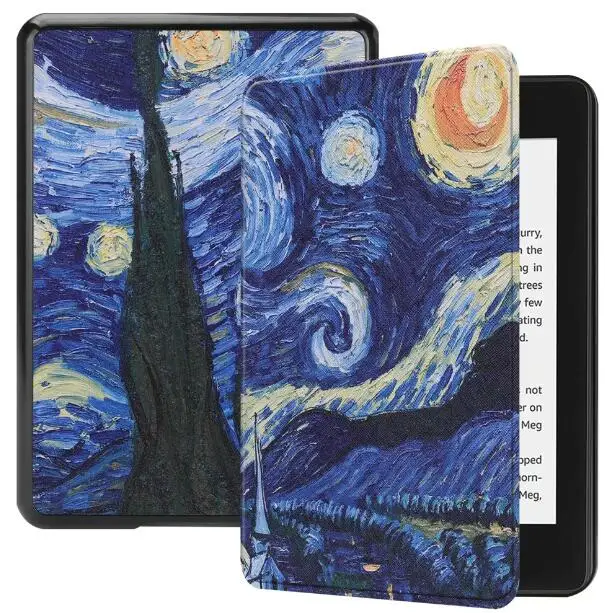 Роскошный ультра тонкий Folio Stand легкий кожаный чехол для сна/пробуждения для Amazon Kindle Paperwhite 10th 10 поколения 6" - Цвет: 6