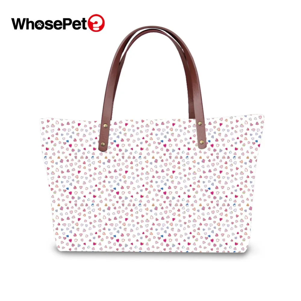 WHOSEPET модные сумки с короткими ручками для женщин дрожащий узор женские цветочные