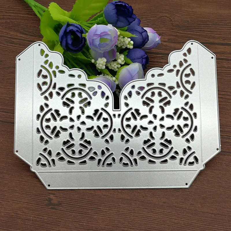 Цветочная кружевная рамка love box металлические Вырубные штампы Трафаретный Скрапбукинг Фотоальбом Карта бумага тиснение ремесло DIY штампы