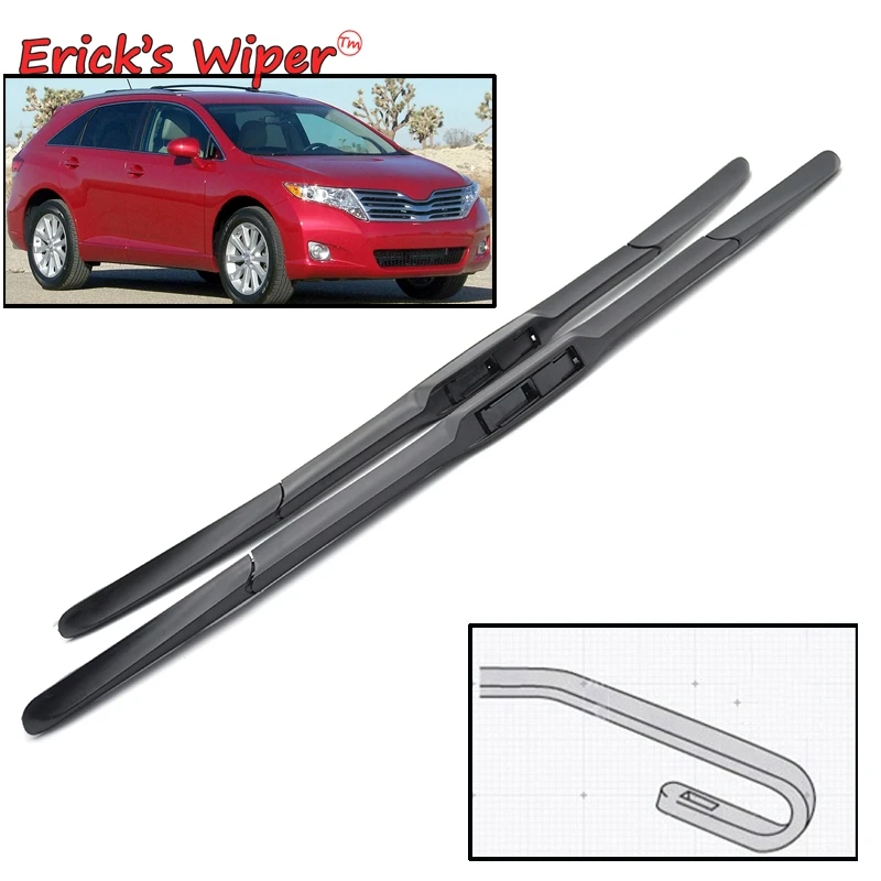 

Щетки стеклоочистителя Erick's LHD гибридные передние для Toyota Venza AV10 2008 - 2019 щетки для лобового стекла передние щетки для окон 26 + 22 дюйма