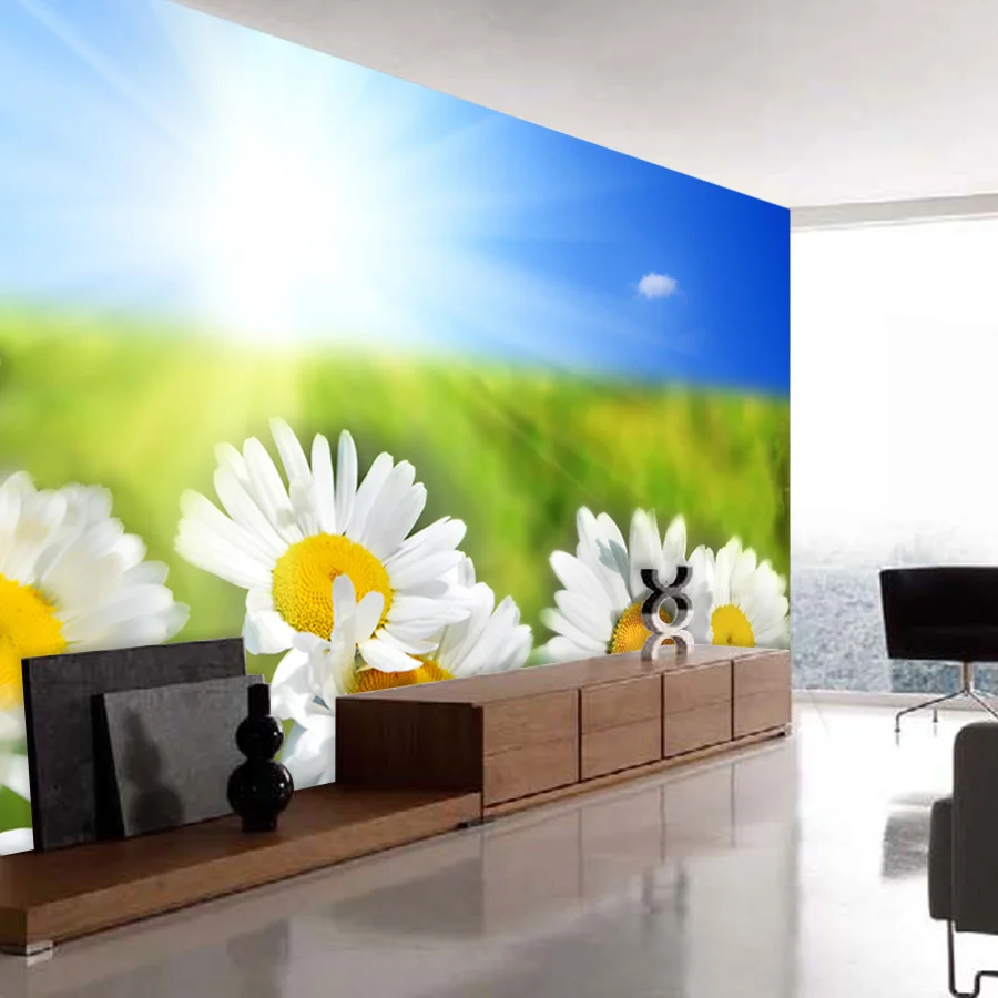 ShineHome Sun Flower стены Бумага s для стен 3 D Гостиная дети фрески рулонов пейзаж ТВ фон