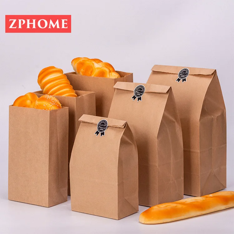 Пакеты из крафт бумаги 100 шт. маленькие подарочные пакеты для чая сэндвичей хлеба