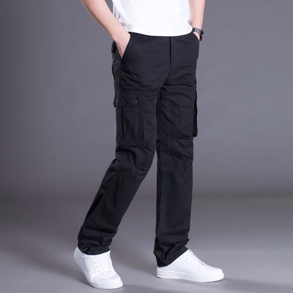 Casual Loose Pants Men Cargo Combat SWAT Active Army Military Pant Male Cotton Work Trousers Mens Joggers 3XL | Мужская одежда