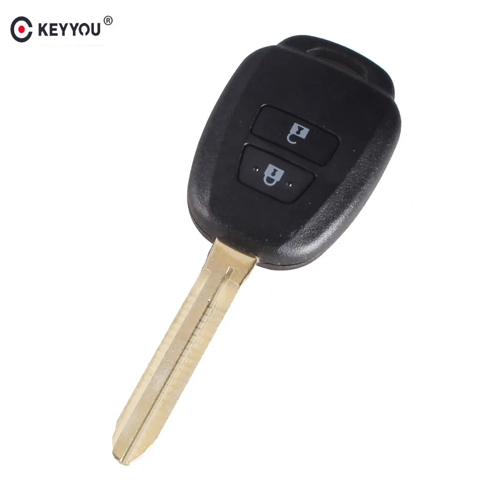 Сменный Чехол KEYYOU 10X с 2 кнопками и дистанционным управлением для Toyota Camry RAV4 Corolla Reiz