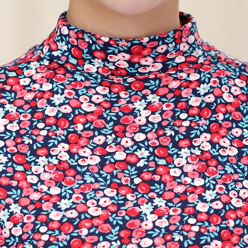 Футболка с принтом на весну и осень 2019 одежда для мам среднего возраста Женский