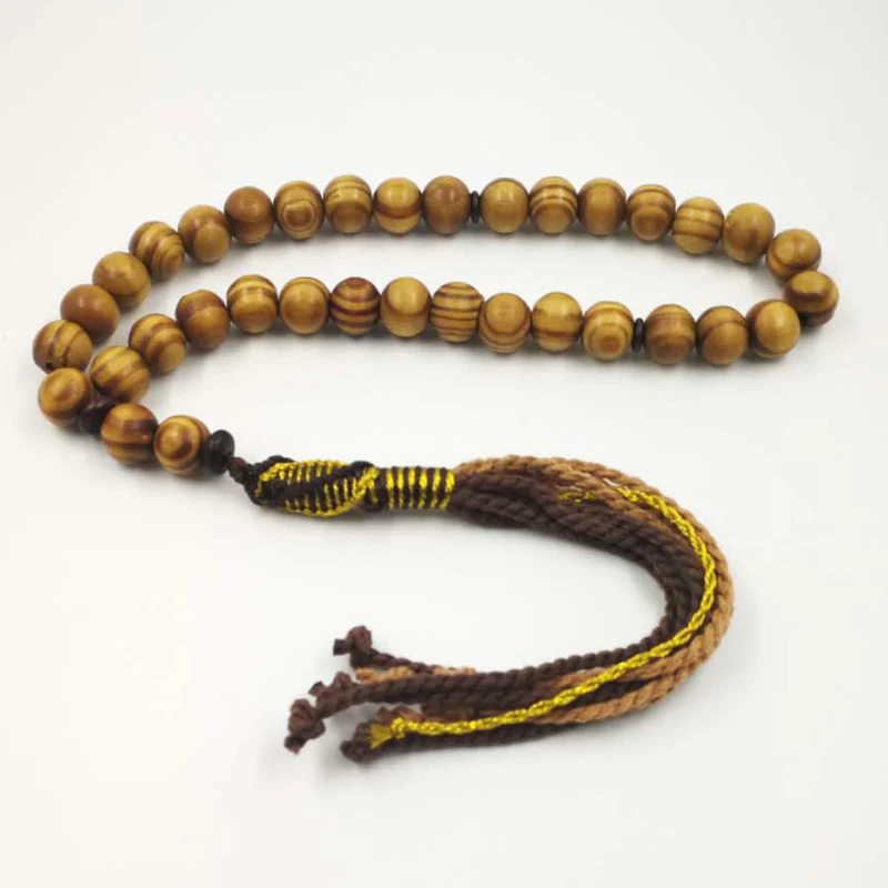 Молитвенные четки из букового дерева Tasbih 33 66 99 8 10 12 14 мм|Плетеные браслеты| |