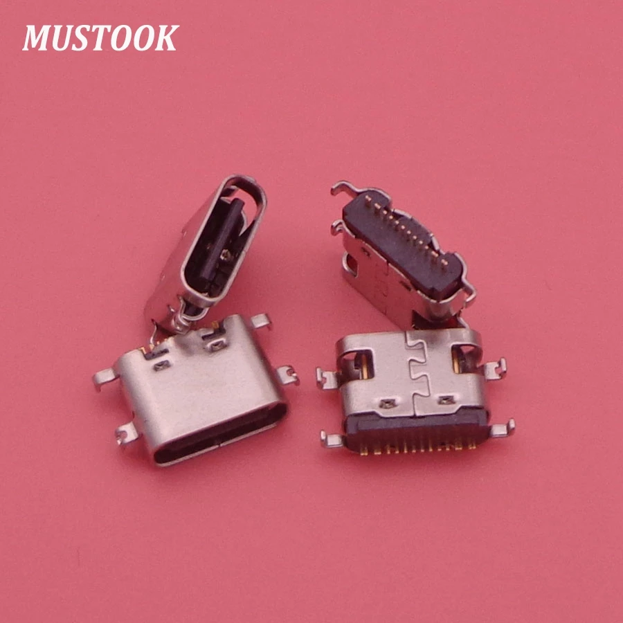 

50pcs micro mini USB Type-C jack socket Connector Charging Port dock plug replacement repair parts For Vernee X MT6763 Octa-core