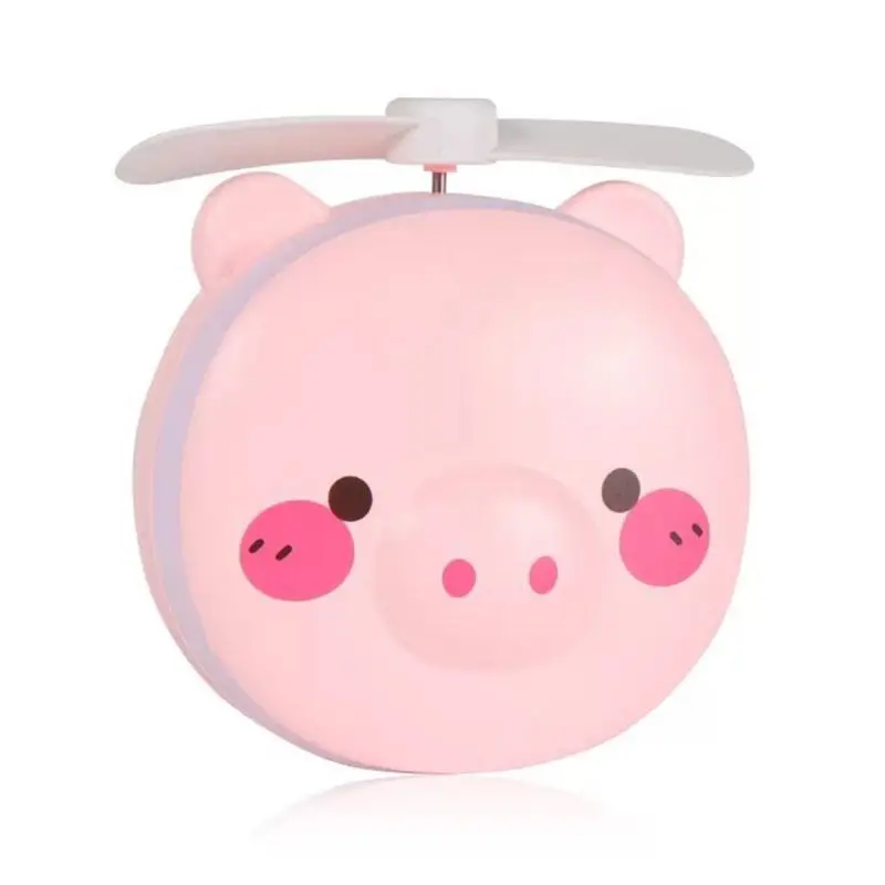 Розовый Мини милый свинка форма головы заполняющий светильник светодиодный